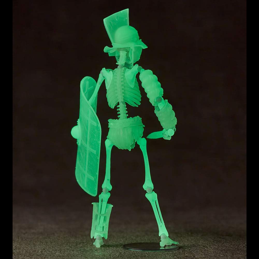 Kaiyodo Takeya Style Jizai Okimono Fish Helmet Warrior Murmillo Glow-in-the-Dark Version Approximately 165mm Tall PVC & ABC Painted Movable Figure