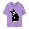Women's T-shirt Art Cat 3D Printed Clothing Summer Round Neck Fashion Short Sleeve Elegant Casual Top Women's Clothing