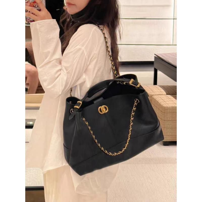 Suede Brown Bag Tote Bag Women's Large-capacity New Chain Bag Retro Armpit Bag