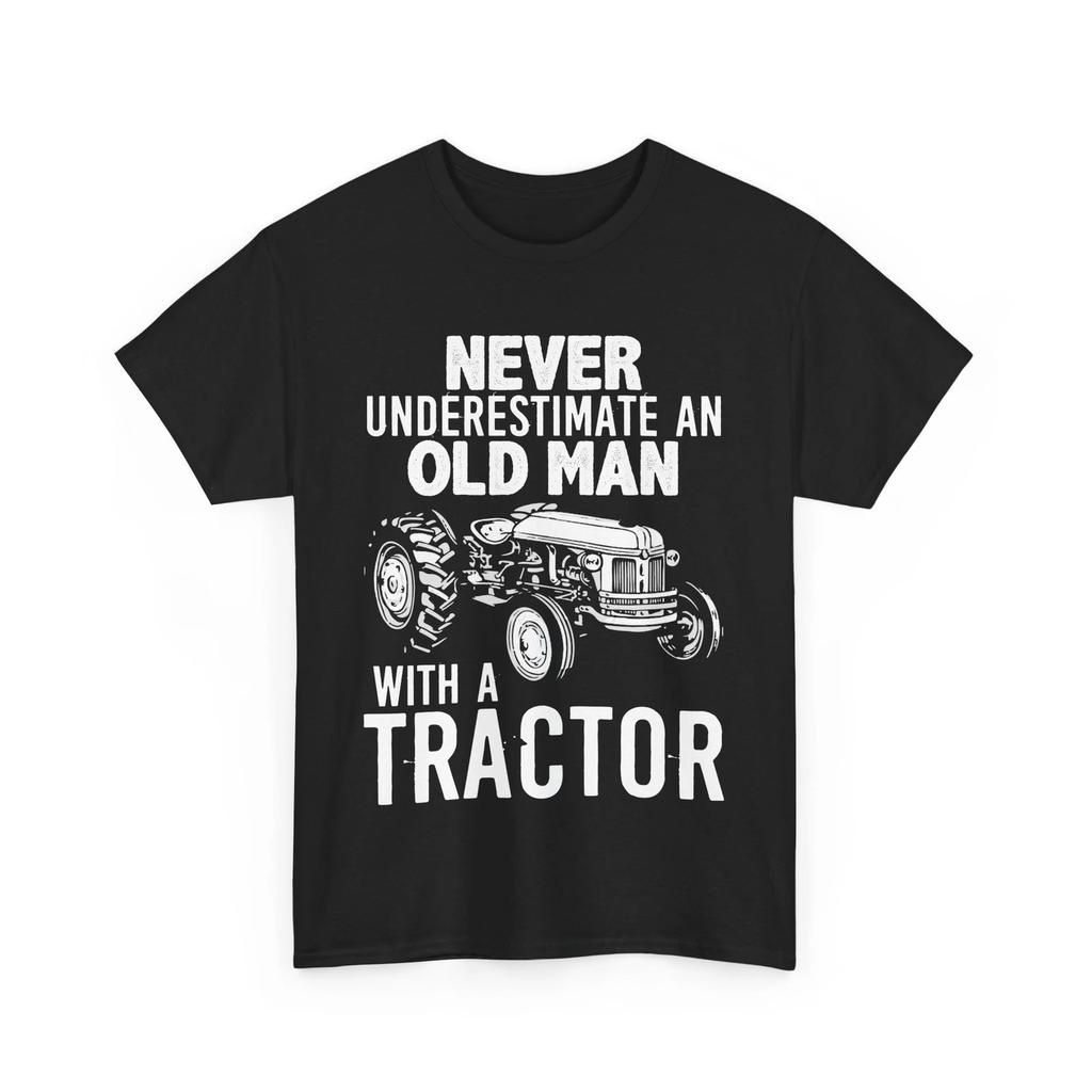 Tractor Shirt, Never Underestimate An Old Man With A Tractor Men Dad Shirt