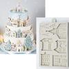 3D Christmas House Silicone Mold Fondant Cake Decorating Tools Chocolate Plaster Sugarcraft