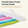 M-Modern-Large Crochet Hooks 8Pcs Plastic Knitting Tools For Blankets, Shawl For Knitting Blankets, Shawl And Carpet