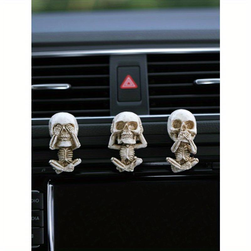 3pcs Skull Design Car Ornament