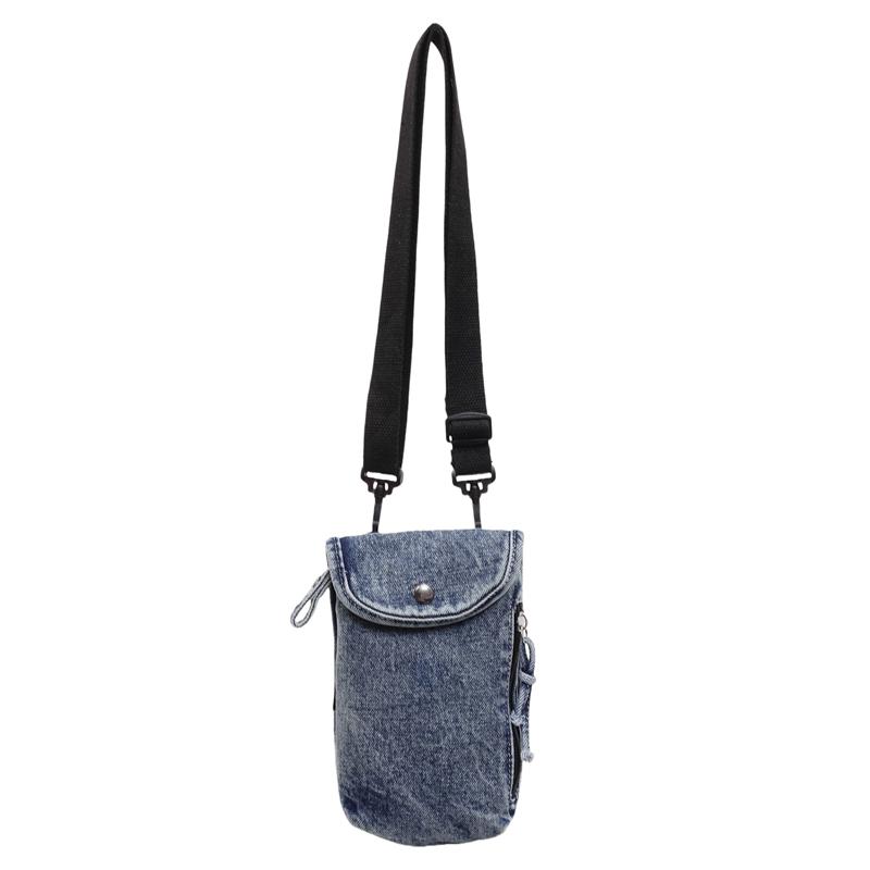 Mobile Phone Bag Women's Denim Water Cup Bag Mini Shoulder Crossbody Bag Coin Purse