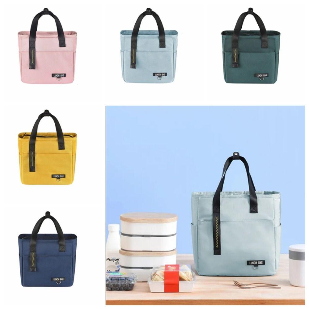 

Thickened Picnic Bag Oxford Cloth Lunch Bag Food Zipper Storage Bags Insulated Bag Picnic S