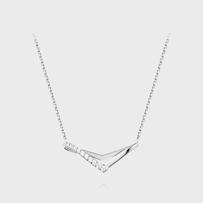Edge Silver Necklace SA24B41F