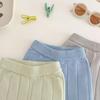 2025 Korean Style Baby & Toddler Ice Silk Knit Summer Top and Pants Set