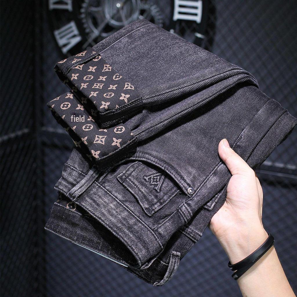 2024 Men's Autumn Fashion Slim Straight Jeans - Versatile, Trendy, Casual