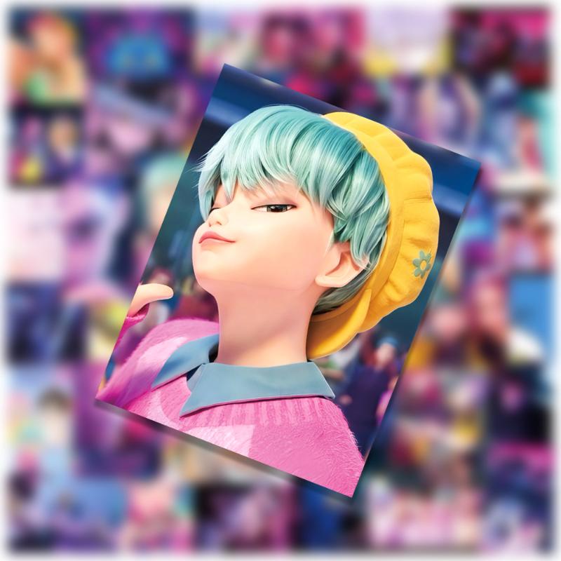 

50 шт. Аниме K-pop Наклейки Охотники на демонов Наклейки для DIY Скрапбукинга Телефон Багаж Ноутбук Скейтборд Водонепроницаемые Наклейки