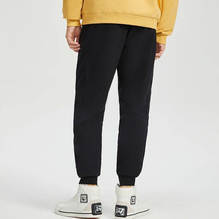 Li Ning X Disney Collaboration Sports Lifestyle Series Letter Print Jogger Pants Men Bottoms Black AKLR549-1