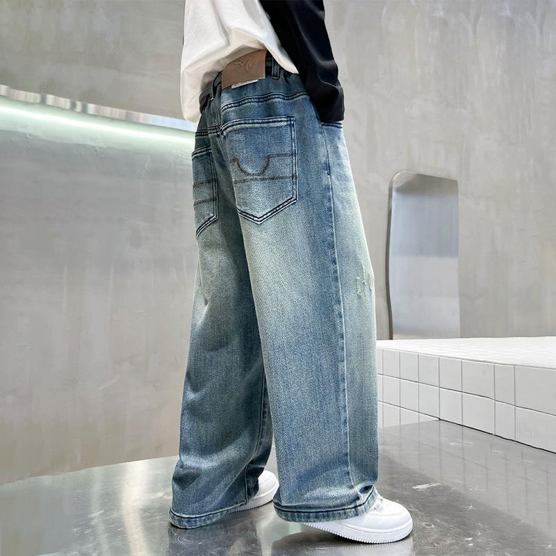 Kinderjeans Jungen Frühlingskleidung Hosen Jungenjeans Frühling und Herbst Sporthosen