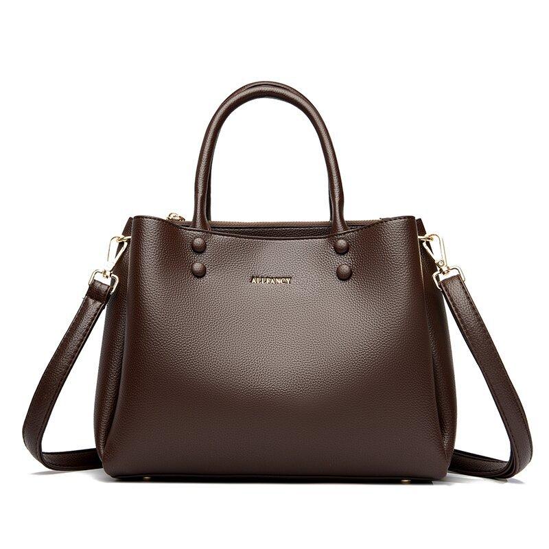 

Женская сумка Сумка большой вместимости Женская сумка Сумка на одно плечо Сумка через плечо кофейный