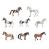 PVC Simulation Horse Figurine Miniature Pony Stallion Mare Sculpture Educational Toy Farm Animal Model Decoration Ornament