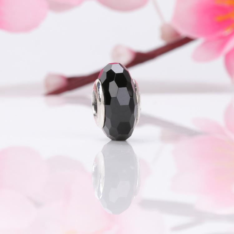 Pandora Pärlor: Europeisk & Amerikansk S925 Sterling Silver Facetterad Glas Berlockpärla