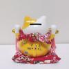 6 Inch Ceramic Maneki Neko Figurine Fortune Cat Money Box Colored Cat Piggy Coin Bank Home Decoration Gift Feng Shui Ornament