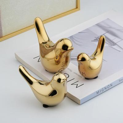 Minimalism Ceramic Bird Sculpture Figurine Luxury Home Decor Modern Bedroom Ornaments Desktop Accessories Animal Handicrafts