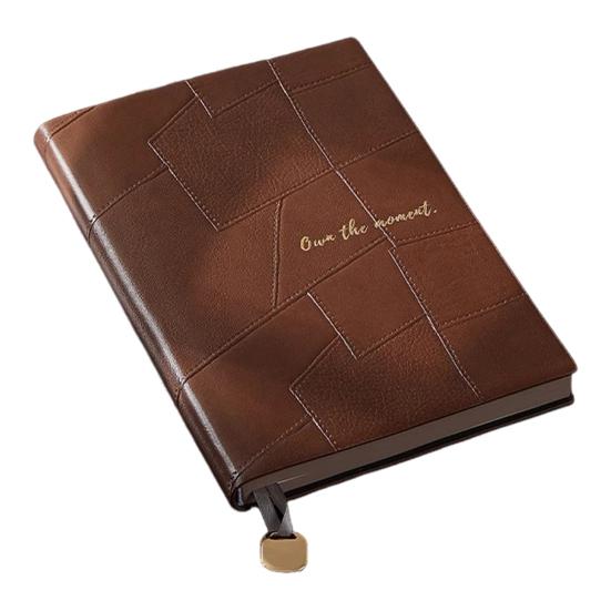 Faux Leather Cover Notebook Smooth Writing Office Notebook Waterproof Writing Diary Personal Use Notepad