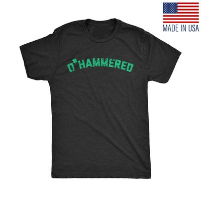 Mens OHammered Funny St Patricks Day Drinking T-Shirt for Guys