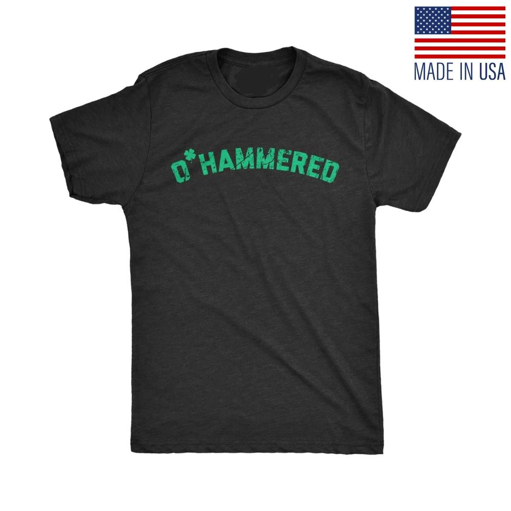 

Mens OHammered Funny St Patricks Day Drinking T-Shirt for Guys 2XL