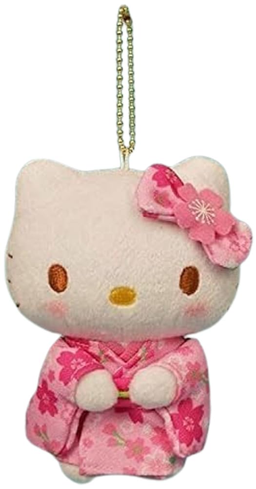 Nakajima Corporation Sanrio Hello Kitty Sakura Kimono Mascot Plysjleketøy 084378-15
