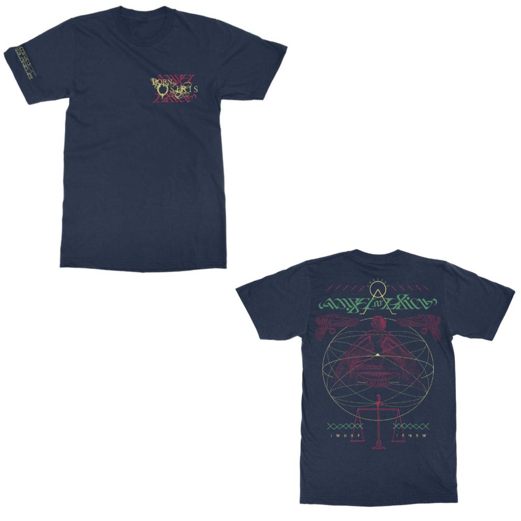 New BORN OF OSIRIS Band Graphic Cotton Tshirt Unisex Summer Short Sleeve Fashion Brand Tee Luxury Casual Vintage Retro Top