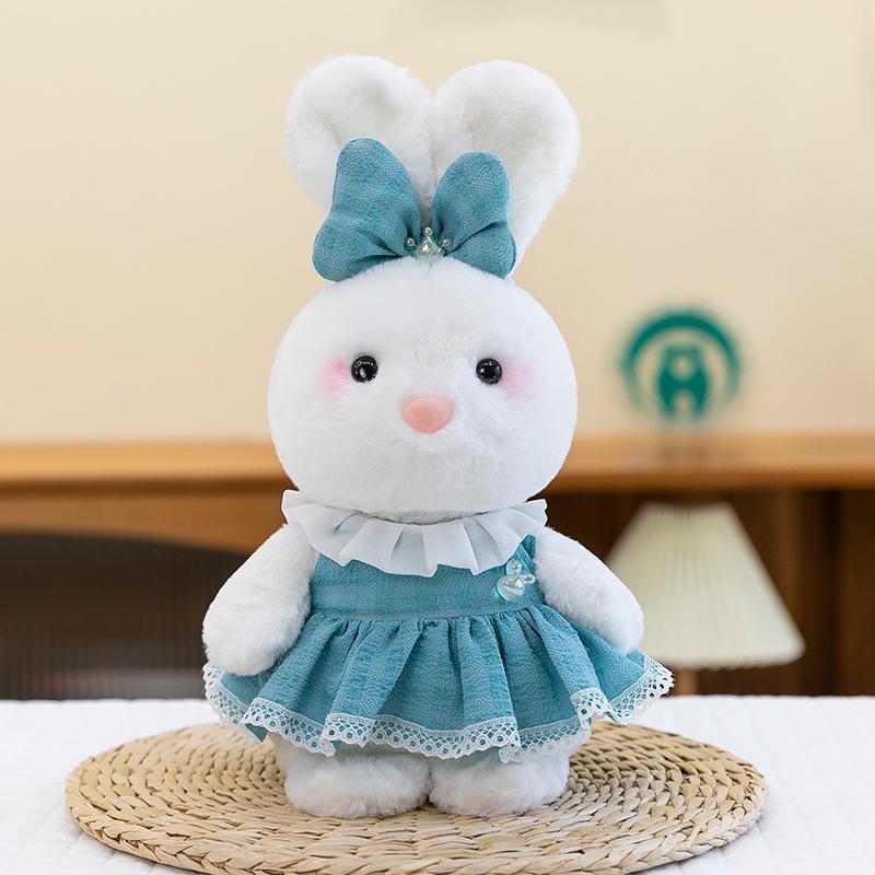 Super Cute Sweet Rabbit Plush Toy Wedding Throwing Sprinkled Flower Skirt Rabbit Souvenir Princess Little Elephant Couch Machine
