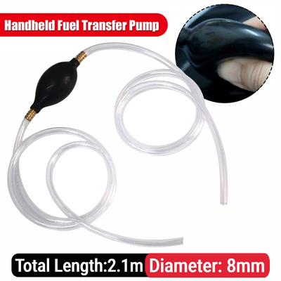 Handliche Kraftstoffumfüllpumpe Tragbare Kraftstoffumfüll-Saugpumpen Transparenter Benzin-Gas-Absauger PVC Weich für Auto Auto Außenborder