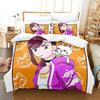 Dplusan Takura Ken Beding Set Printed Bed Linen Set With Pilowcase Bed Soft Duvet Cover Soft Single Double Quen Super King-Sized Dimensionsd Dimension