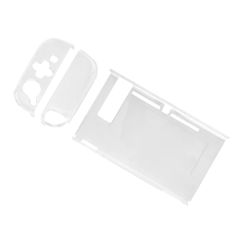Gamepad Protective Case Crystal Shell Game Console Up and Down Cover Compatible for Switch