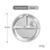 Abay Cartoon Stainless Steel Kids' Divided Plate Set