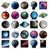 50 Universe Planets Graffiti Stickers Electric Vehicle Helmet Tv Water Cup Trolley Case Stickers