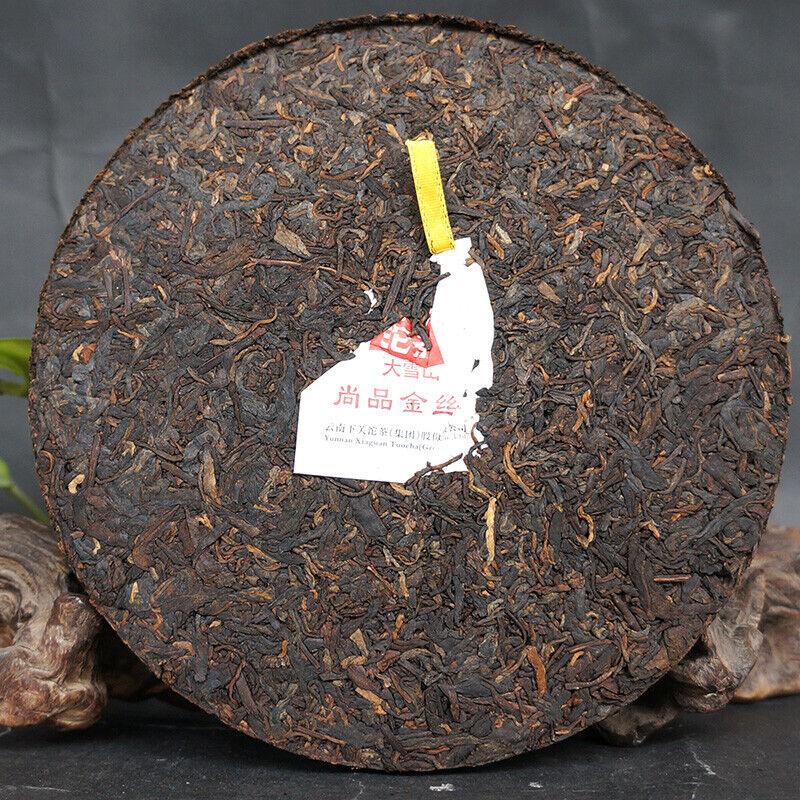 Big Snow Shang Pin Golden Ribbon * 2017 Yunnan Xiaguan Puer Ripe Pu-erh Tea 357g
