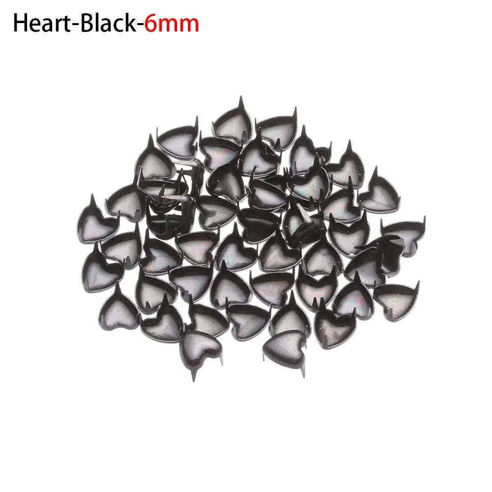 50Pcs Doll Buttons Metal Round Star Rivet Claw Nail Buckles For 1/6 Doll Clothes Decoration Sewing Bags Shoes Accessories