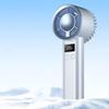 Ventilador de Mano Mini de 120 Velocidades Pantalla LCD Recargable por USB Ventilador de Refrigeración por Hielo Ventilador Personal Pequeño Portátil para Viajes de Verano al Aire Libre