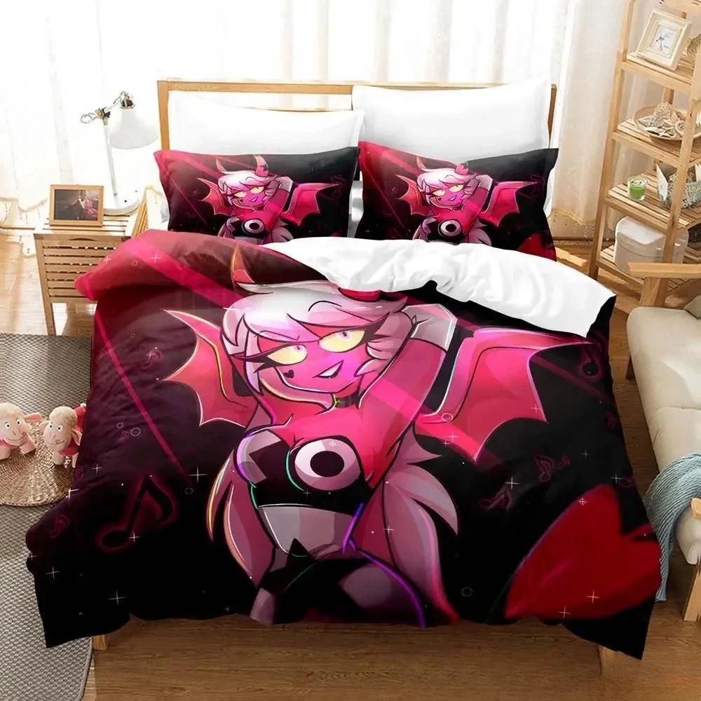 Home Living Luxury Gaming Loona boss Bedding Set Cartoon Anime three-piece set Adult Kid Bedroom Duvet cover Sets 3D Print Anime