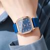 Women Square Watches Casual Silicone Strap Quartz Watch for Girls Clock