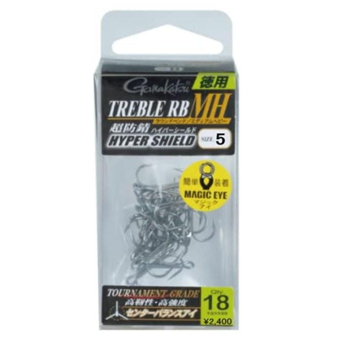 Gamakatsu Treble Hook RB-MH (HPS) #5 Hyper Shield Size 5 (Bulk Pack)