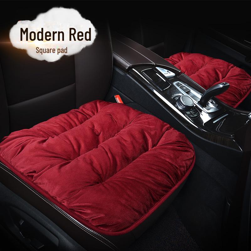 Pernă mică de flanel pentru scaun auto din trei piese pentru toate anotimpurile - pe jumătate înfășurată pentru vară, anti-alunecare și fără legare.