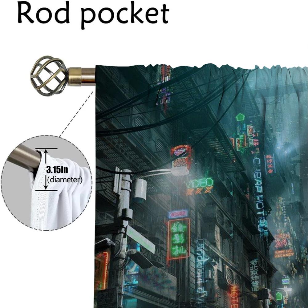 Cybernetic Robots Elegant Room Curtains for Living Room Window Curtain Shades Partition Tulle for Bedroom Home Interior Curtains