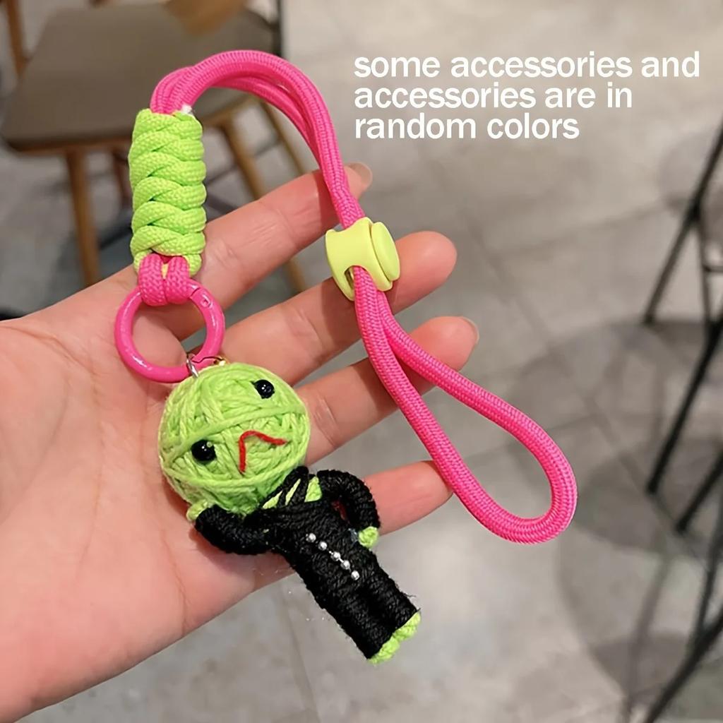Woolen Voodoo Doll Creative Pendant Mummy Keychain Doll Male and Female Student Bag Hanging Couple Hanging Accessories