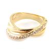 Gold Plated Ring 'Goddess' White Gold - 7 Mm