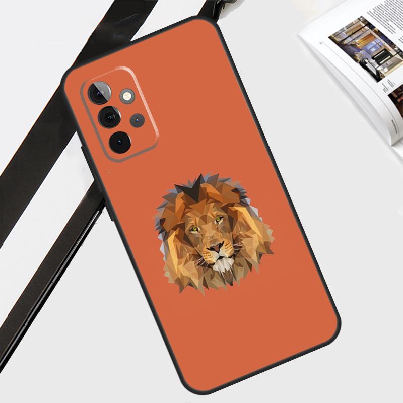 Lion Animal Case For Samsung Galaxy A55 A35 A15 A56 A36 A26 A16 A06 A54 A34 A14 A12 A22 A32 A52 A13 A53