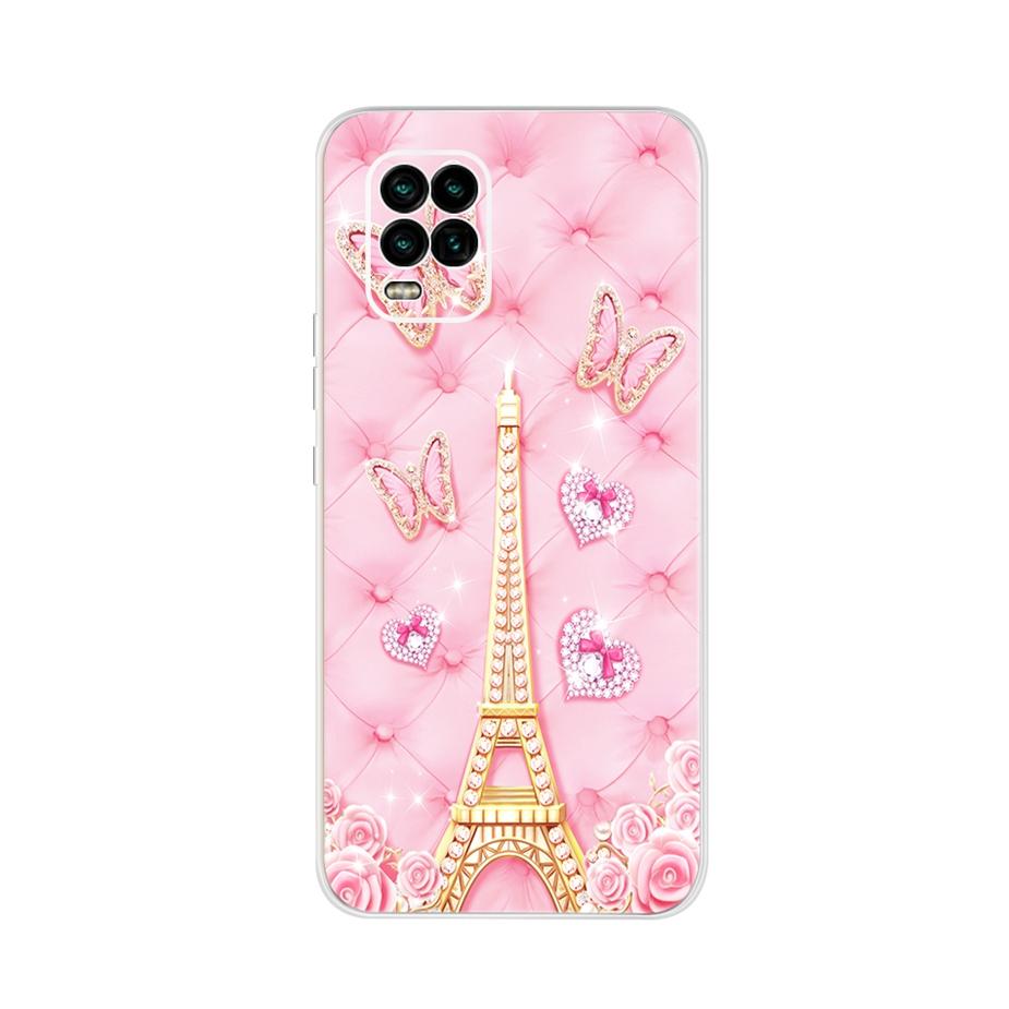 For Xiaomi Mi 10 Lite 5G Case Cute Cat Butterfly Soft Silicone Phone Cases For Xiaomi Mi 10 Lite 10Lite Back Cover Fundas Bumper