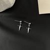 Stud Earrings Cold Wind Four Star Tassel Earrings Small Luxury Personality Fashion Couple Cross Staearrings