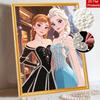 Disney Pearl Painting Anna and Elsa DIY Pearl Art Painting Pearl Gem Painting Pictures Crafts Special Shape Home Wall Decoration