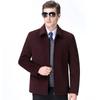 New Autumn and Winter Woolen Jackets for Middle-aged and Elderly Men, Casual Lapel Plus Velvet Jackets, Daddy Woolen Coats