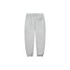 FILA Loose Fit Cuffed Fleece Knit Solid Color Sports Casual Pants Men bottoms Cloud-Gray Flower-Gray F51M249699F-MG