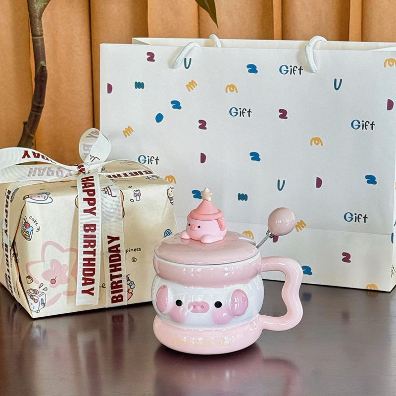 Abschlussgeschenk für Mädchen, Freundinnen, super süße Welpen, Keramiktassen, Kaffeetassen, Lehrer, Klassenkameraden, Souvenirs