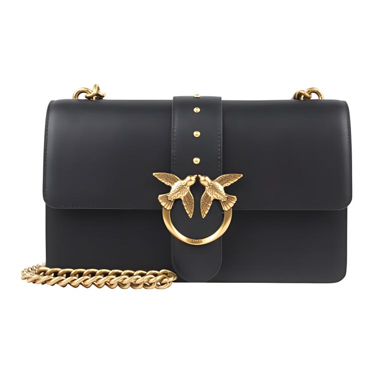 New PINKO Leather Flying Bird Swallow Bag Crossbody Bag Shoulder Bag Regular Women's Black 100051-A0F1-Z99Q