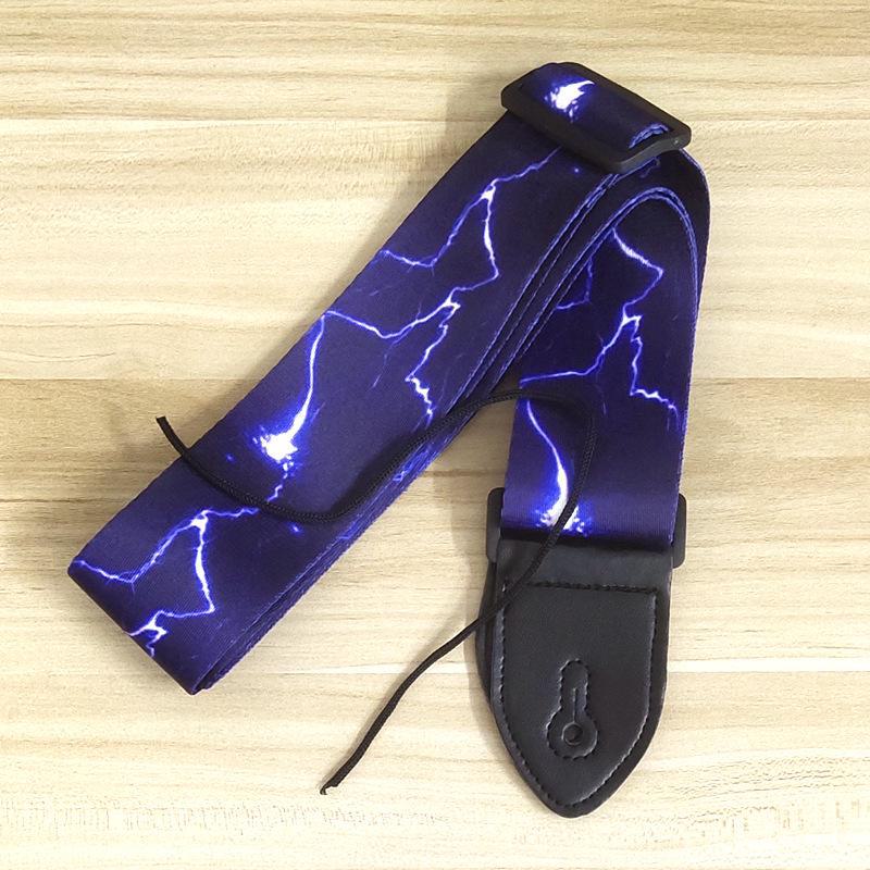 Ethnic-Style Widened Polyester Guitar Straps for Electric Guitars